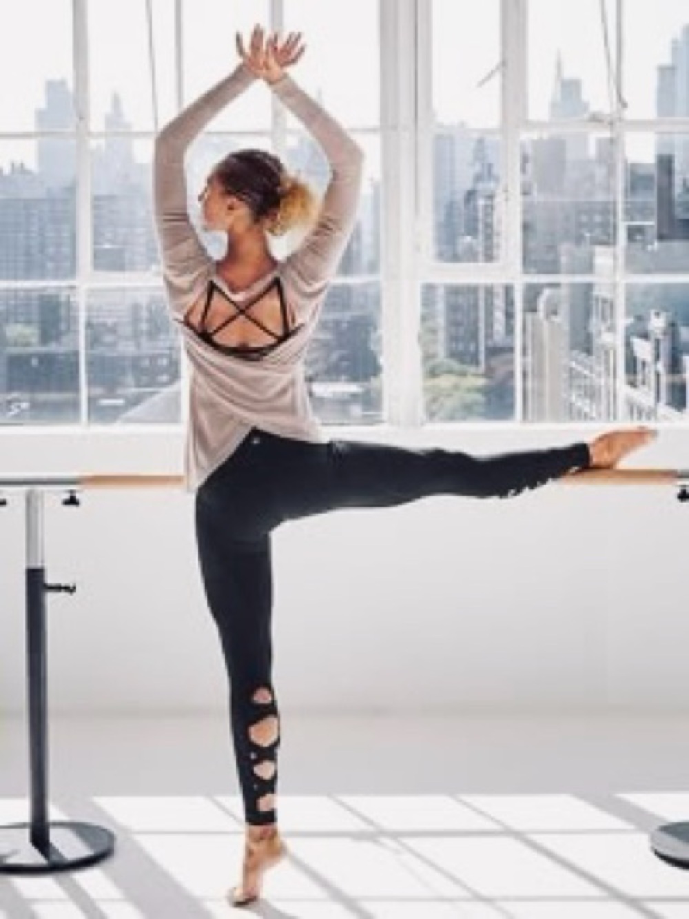 Athleta Black Ballet Leggings Tights Size XS